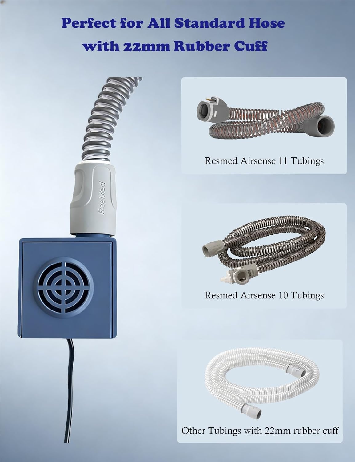 CPAP Hose Dryer with ON/Off Switch for Resmed Airsense 10 11 Machine Tubing, Cpap Cleaner Blower Fan, Cpap Tube Cleaning Kit Helps Quick Drying Hose, Cpap Supplies
